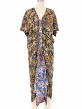 1980s Gianni Versace Mixed Floral Dress Dress arcadeshops.com