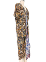 1980s Gianni Versace Mixed Floral Dress Dress arcadeshops.com