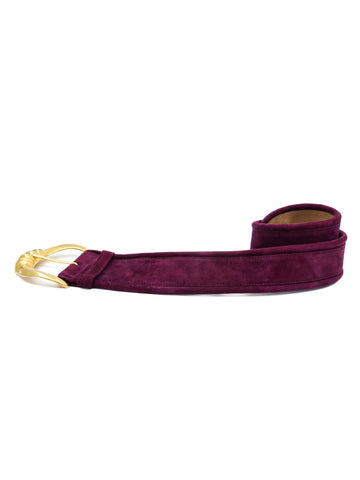 Donna Karen - VTG 80s suede purple belt Purple Suede Belt - Gem main image 4