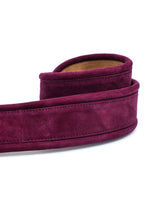 Donna Karan Wine Suede Belt Accessory arcadeshops.com