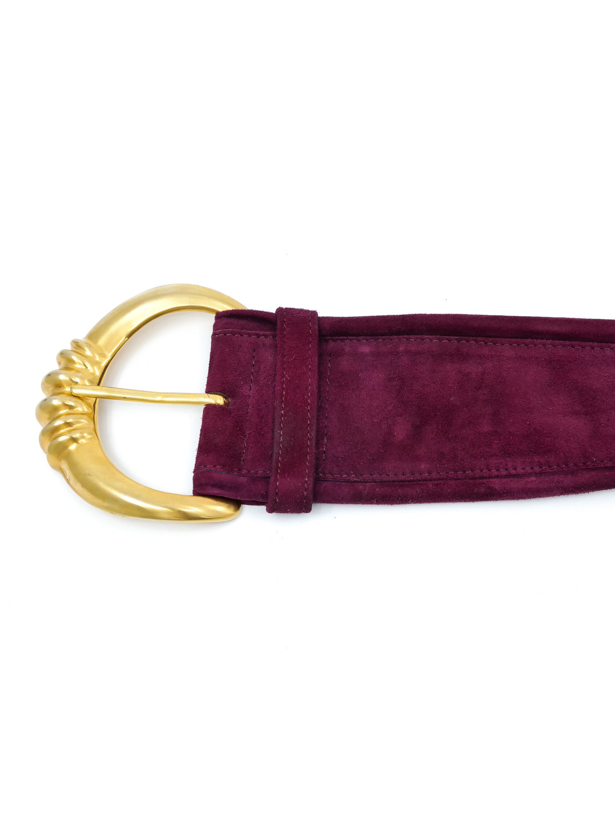 Donna Karan Wine Suede Belt display picture 2