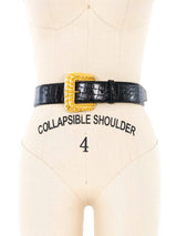 Kleinberg Sherrill Black Alligator Belt Accessory arcadeshops.com