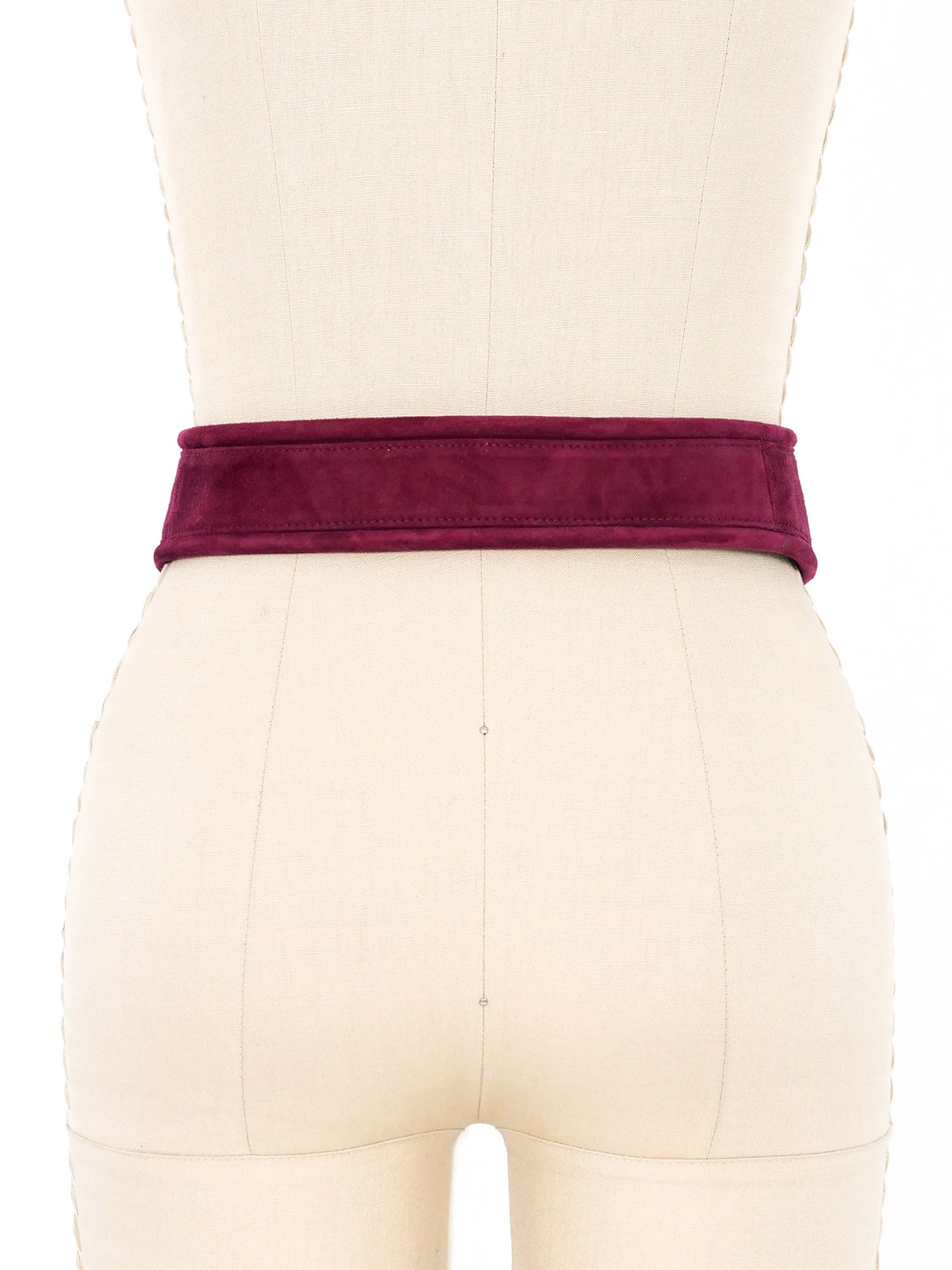 Donna Karan Wine Suede Belt display picture 2