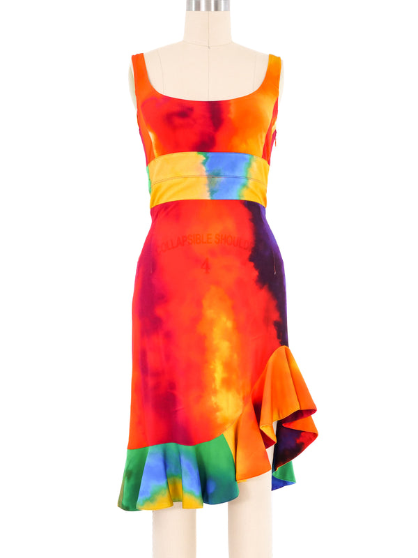 Paco Rabanne Plastic Tie Dye Jersey Dress Dress arcadeshops.com
