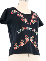 2002 Christian Dior J'Adore Dior Cherry Blossom Tee Top arcadeshops.com