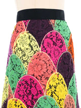 Dolce And Gabbana Patchwork Lace Mini Skirt Bottom arcadeshops.com