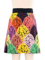 Dolce And Gabbana Patchwork Lace Mini Skirt Bottom arcadeshops.com
