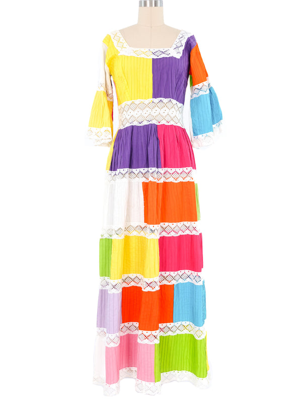 Patchwork Mexican Wedding Dress Dress arcadeshops.com