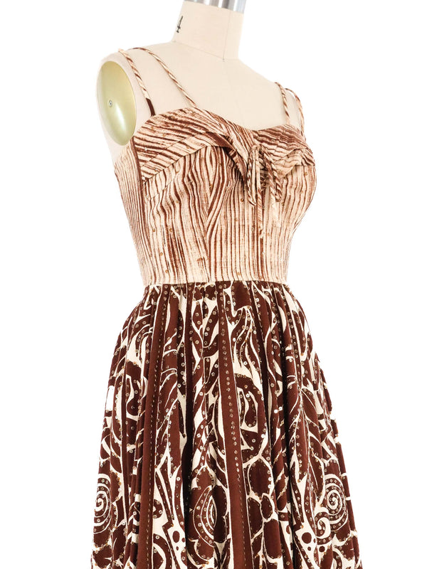 1950s Abstract Printed Day Dress Dress arcadeshops.com