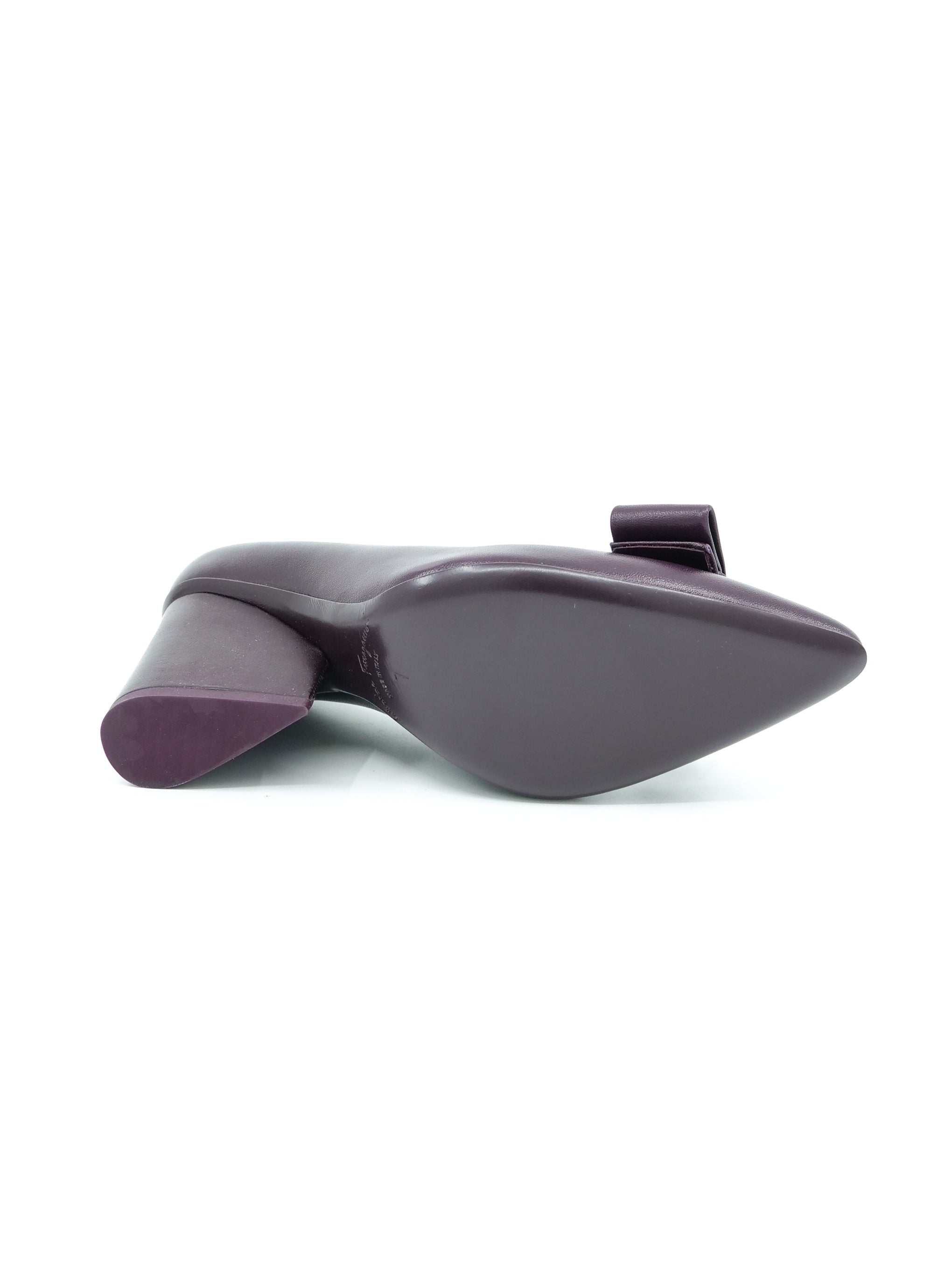 Salvatore Ferragamo Viva Plum Pumps, 7