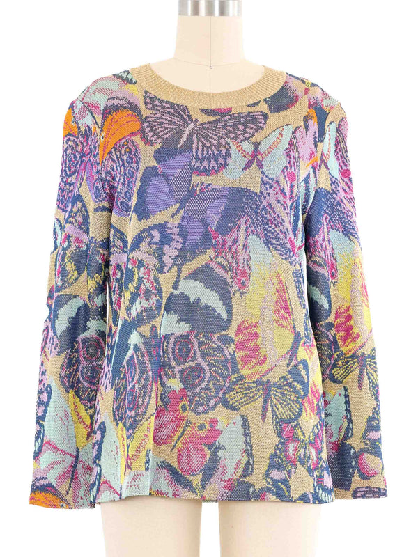 1970s Missoni Butterfly Sweater Top arcadeshops.com