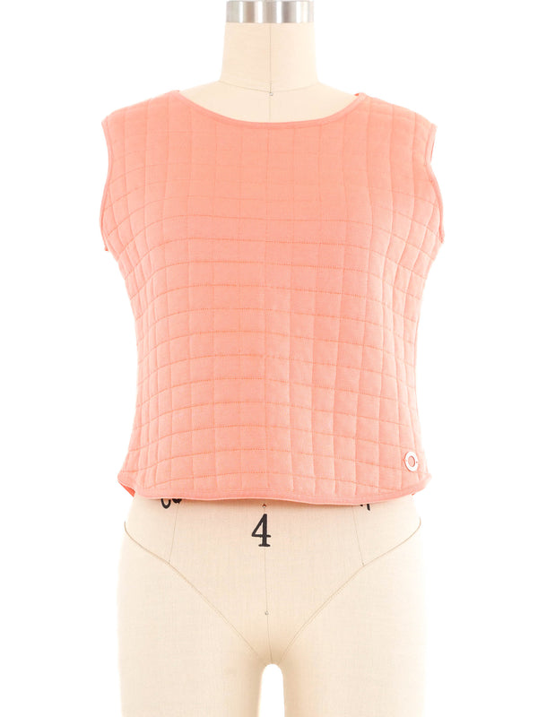 2000 Chanel Salmon Quilted Top Top arcadeshops.com