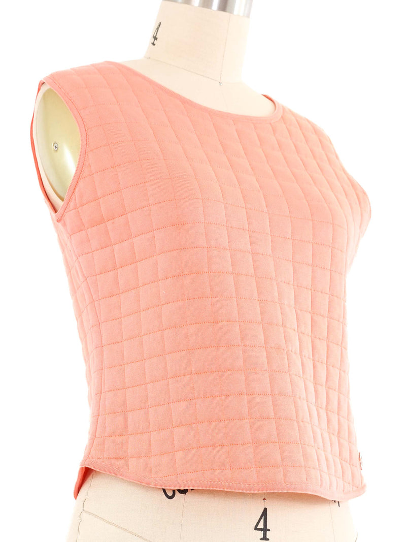 2000 Chanel Salmon Quilted Top Top arcadeshops.com