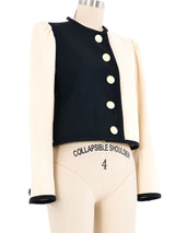 1980 Yves Saint Laurent Color Block Suit Jacket Jacket arcadeshops.com