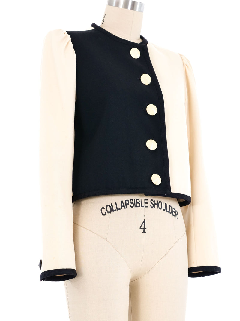 1980 Yves Saint Laurent Color Block Suit Jacket Jacket arcadeshops.com