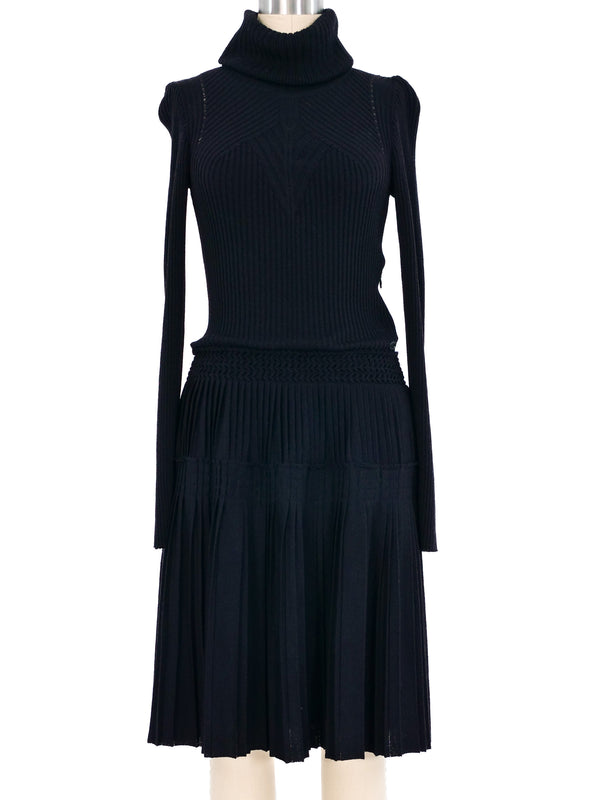 Chanel Black Turtleneck Sweater Dress Dress arcadeshops.com