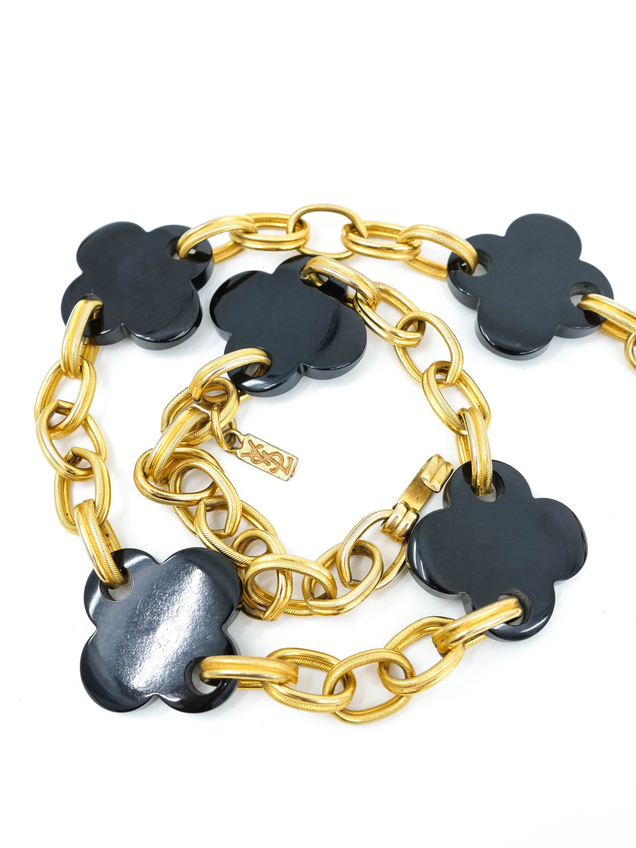 Yves Saint Laurent Clover Chain Belt