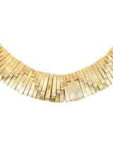 Goldtone Wave Collar Necklace Accessory arcadeshops.com