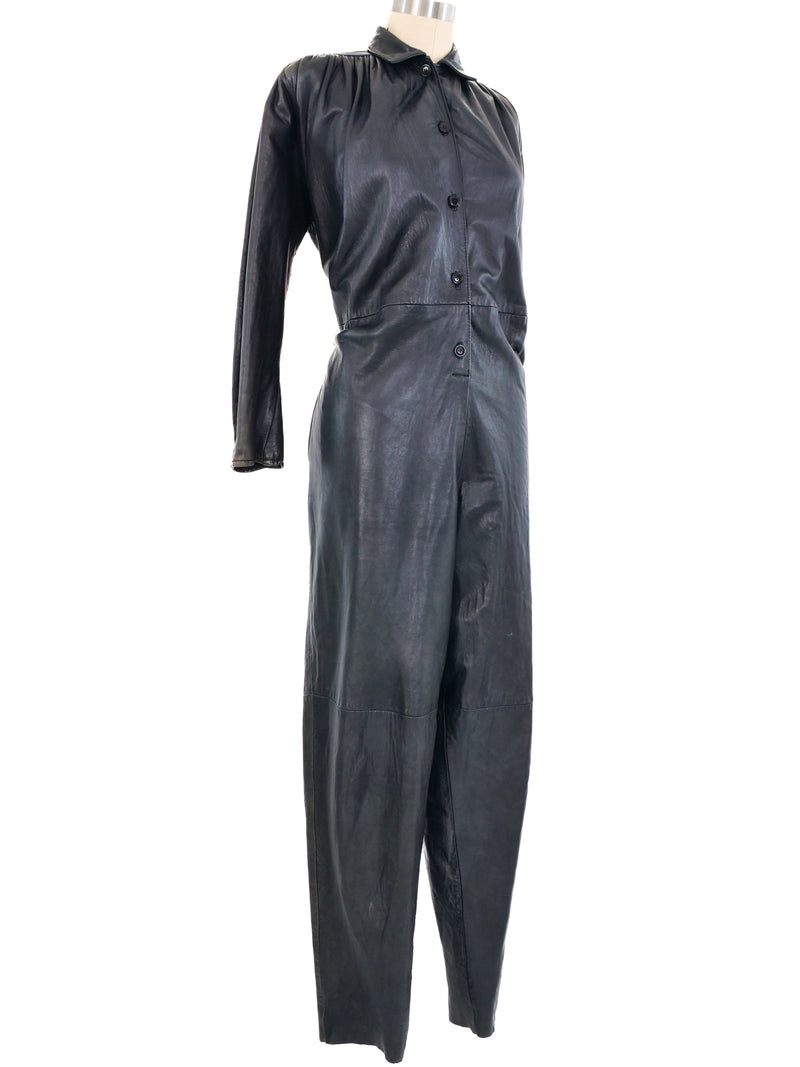 Michael Hoban Leather Jumpsuit Jumpsuit arcadeshops.com