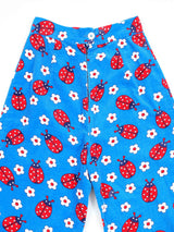 1970s Novelty Lady Bug Corduroy Flares Bottom arcadeshops.com