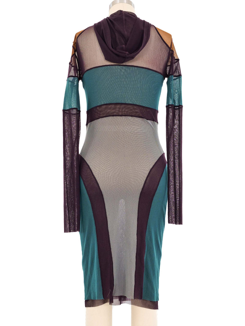 Jean Paul Gaultier Patchwork Mesh Dress Dress arcadeshops.com