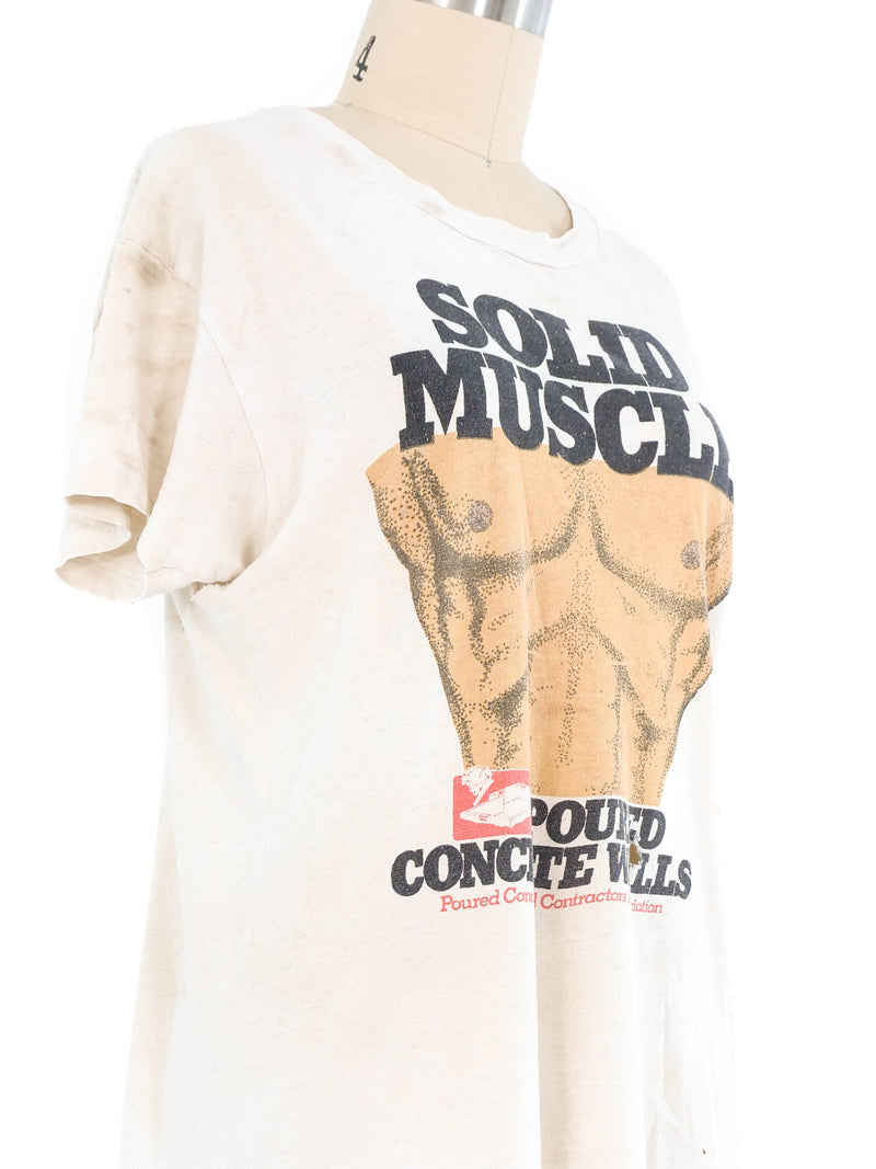 "Solid Muscle" Graphic Tee T-Shirt arcadeshops.com
