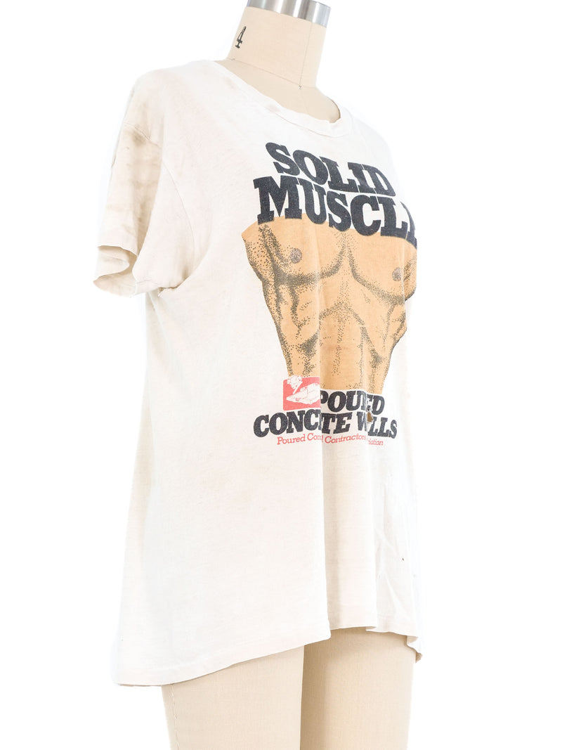 "Solid Muscle" Graphic Tee T-Shirt arcadeshops.com