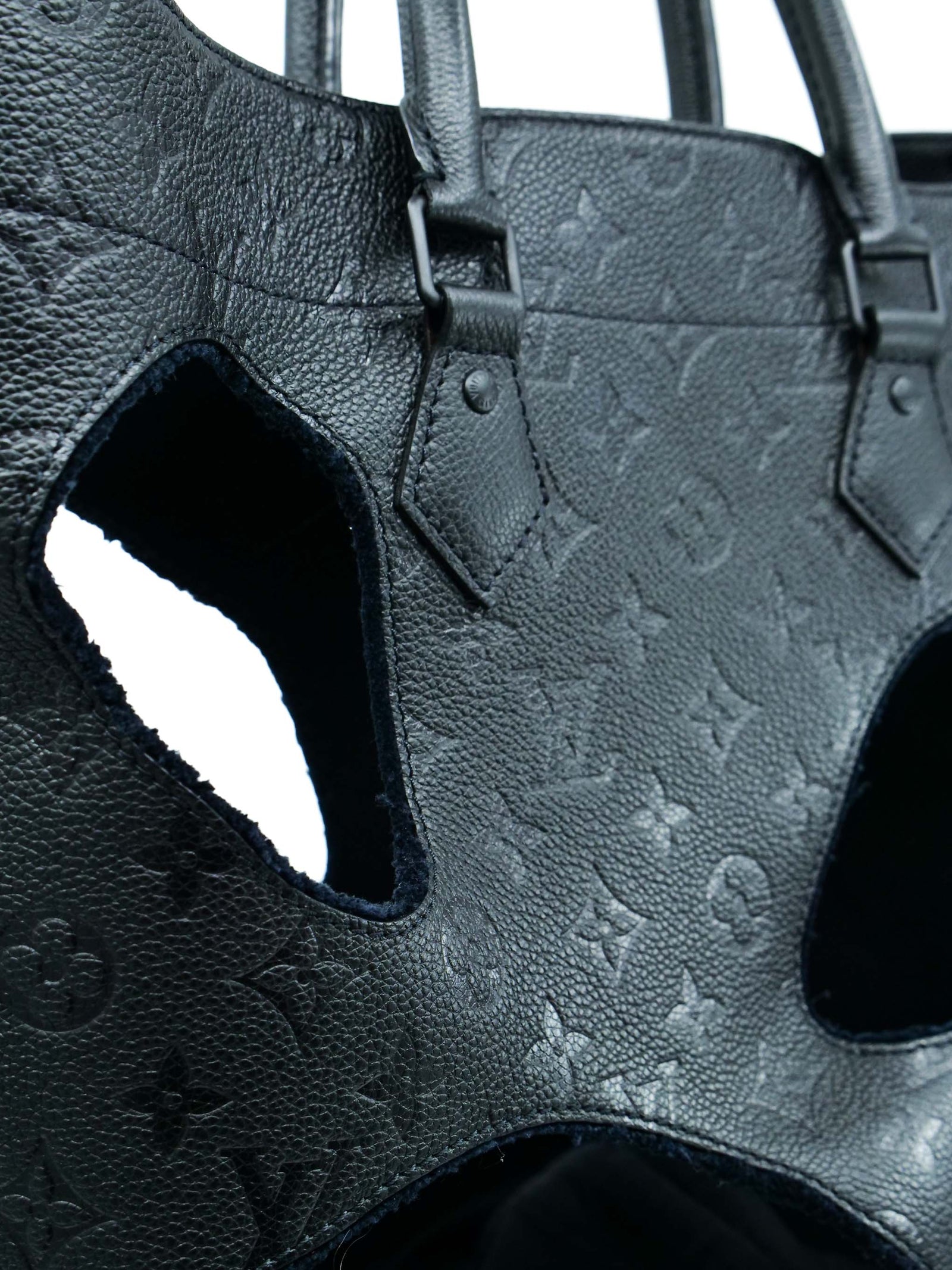 Louis Vuitton Comme Des Garcons Bag With Holes Monogram Empreinte Tote