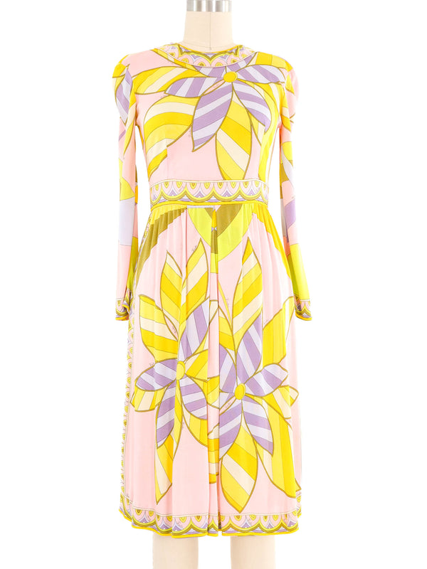 Emilio Pucci Pastel Printed Jersey Dress Dress arcadeshops.com