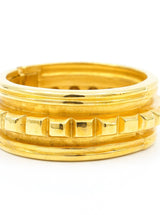 Pauline Trigere Goldtone Hinged Bangle Accessory arcadeshops.com