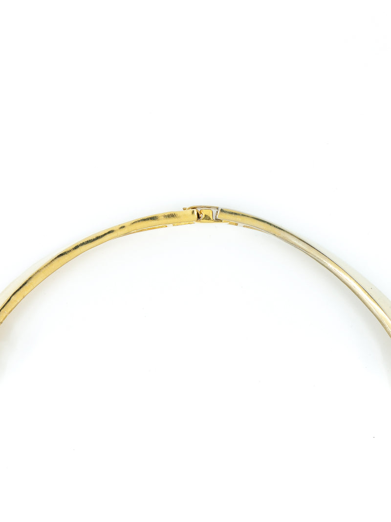 Goldtone Embellished Collar Necklace Accessory arcadeshops.com