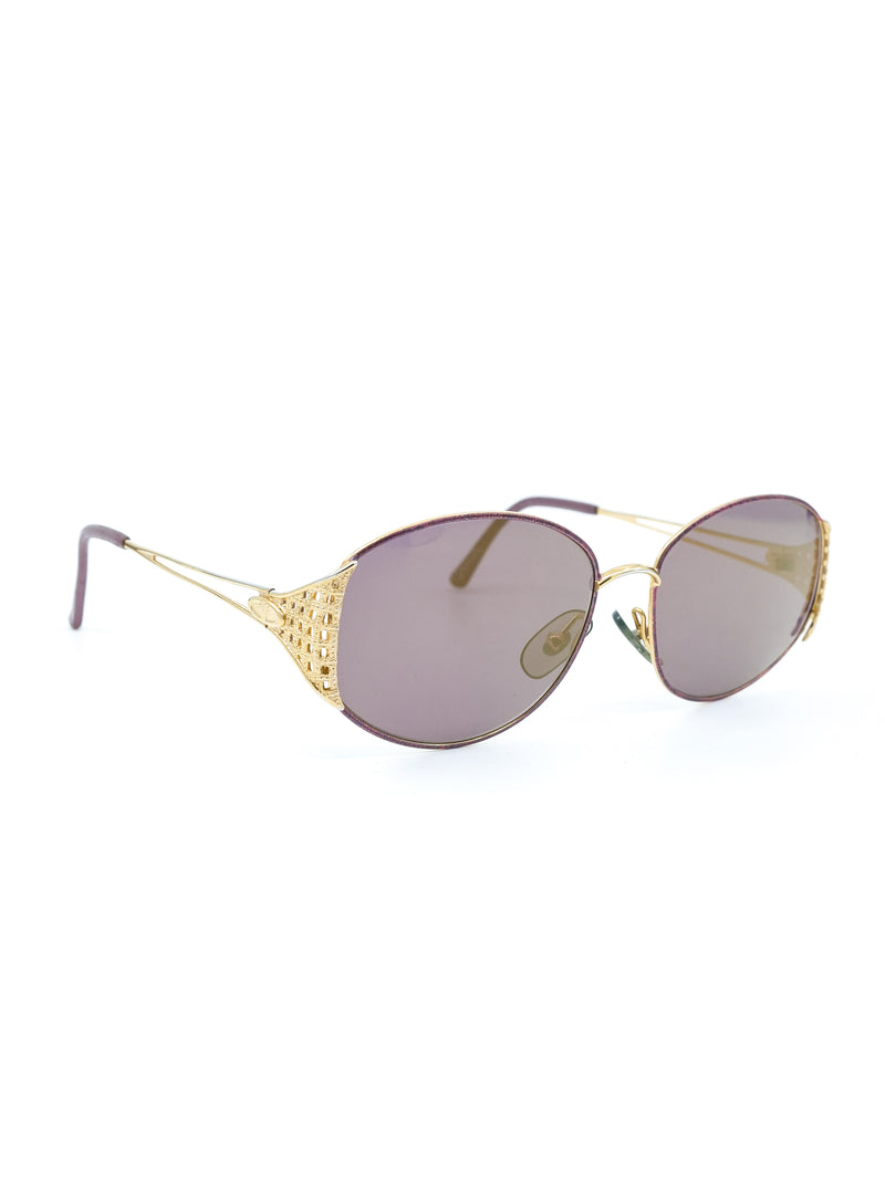 Christian Dior Goldtone Wire Frame Sunglasses Accessory arcadeshops.com