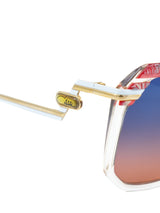 Cazal Model 260 Clear Geometric Sunglasses Accessory arcadeshops.com