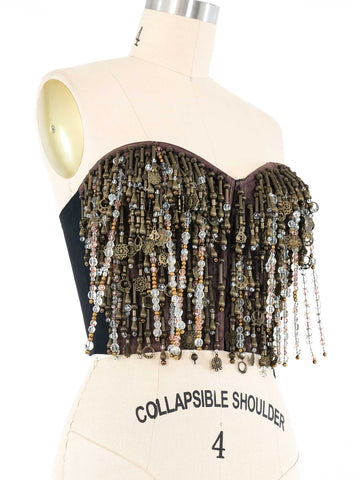 Haut Bustier Vintage Dolce & Gabbana Fall 1996 - Rose Baby, Boned, Très Bon état