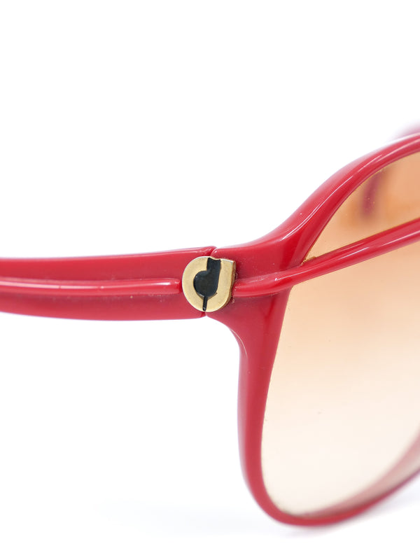 Charles Jourdan Red Framed Split Lens Sunglasses Accessory arcadeshops.com