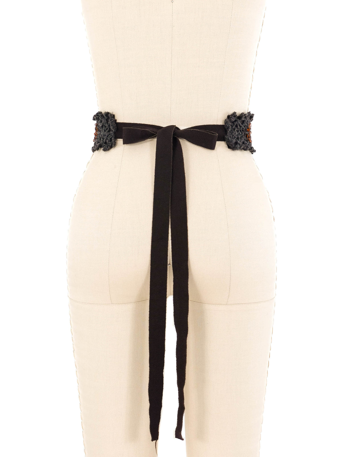Prada Beaded Crochet Ribbon Belt display picture 3