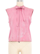 2001 Chanel Pink Leather Top Top arcadeshops.com