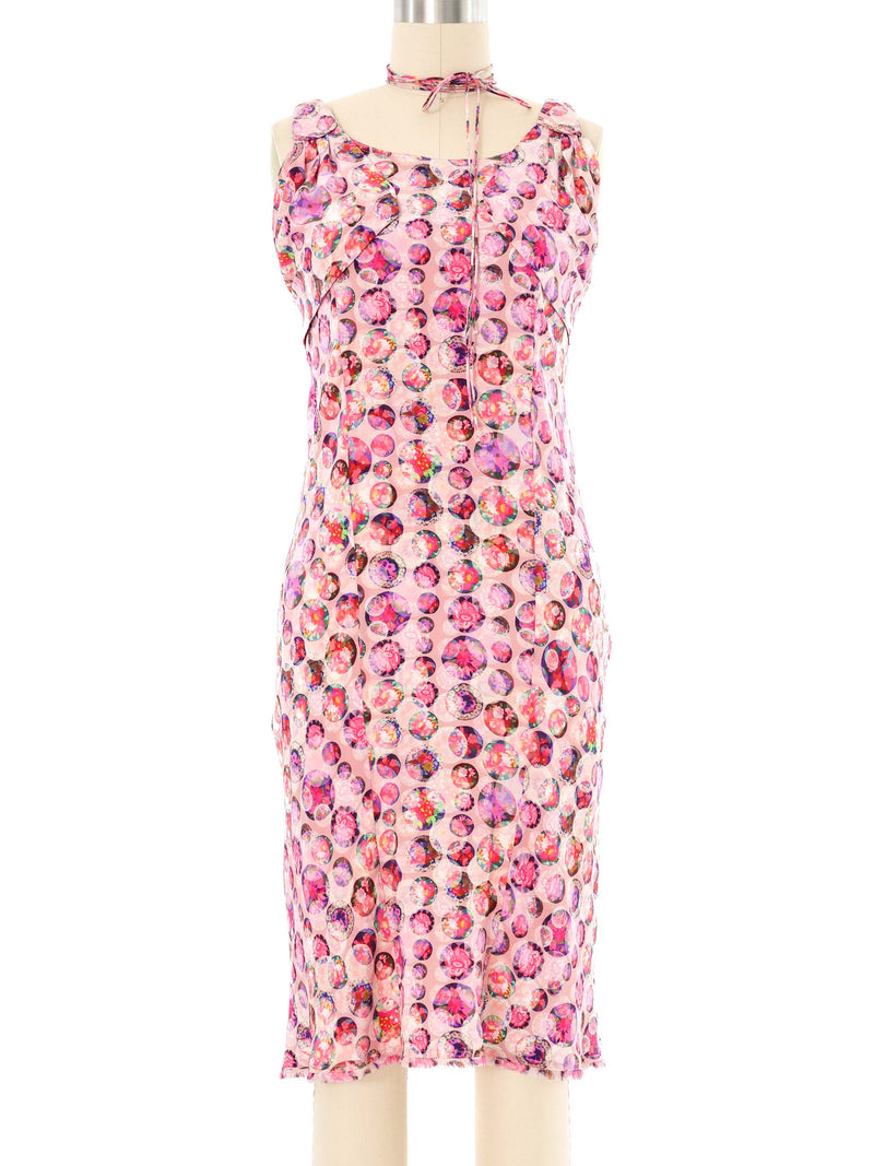 2000s Fendi Floral Silk Dress Dress arcadeshops.com