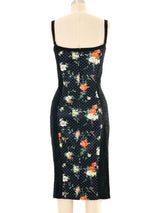 Dolce And Gabbana Floral Satin Bustier Dress Dress arcadeshops.com