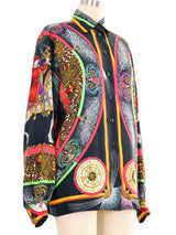 Hermes Feux d'artifice Blouse Top arcadeshops.com