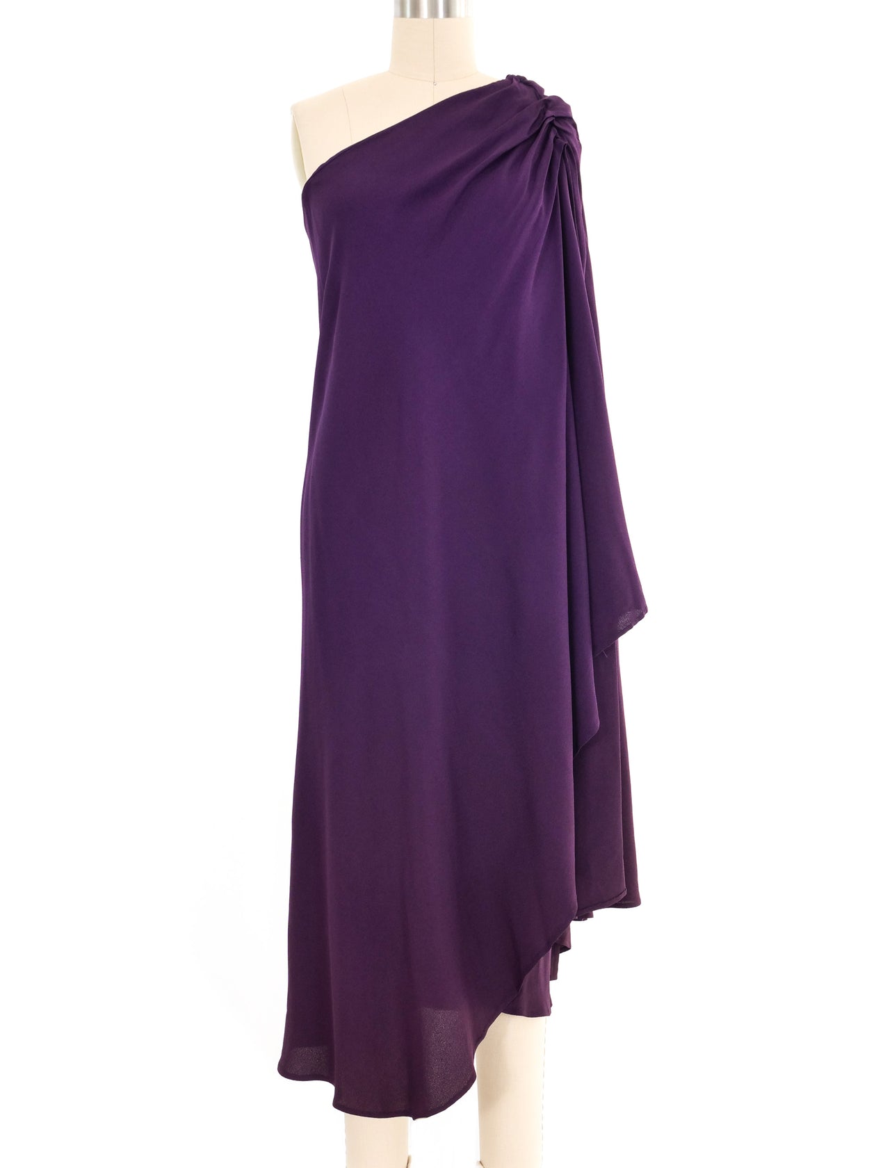 Purple Ultrasuede Vestido Halston Halston Wraps 1970s 1970s