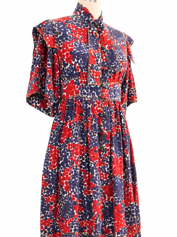 Jean Muir Ruffle Sleeve Shirt Dress Dress arcadeshops.com
