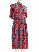 Jean Muir Ruffle Sleeve Shirt Dress Dress arcadeshops.com