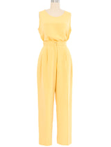 Lillie Rubin Sequin Embellished Butter Yellow Four Piece Suit Suit arcadeshops.com