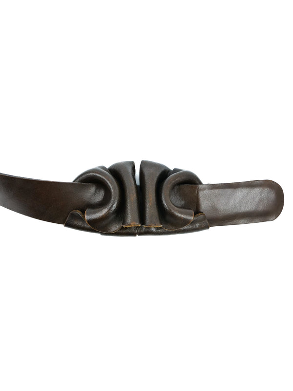 Anne Klein Gathered Leather Belt