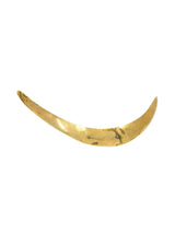 Goldtone Oversized Crescent Brooch Accessory arcadeshops.com