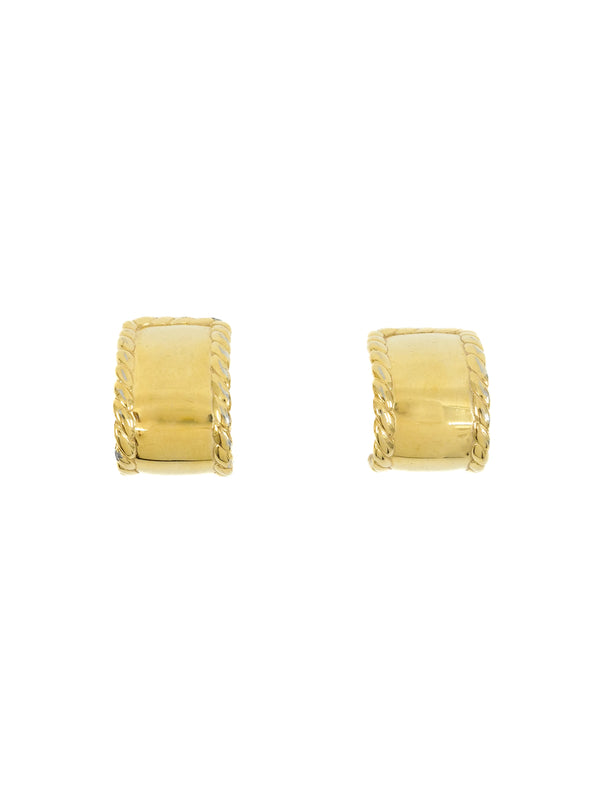 Givenchy Goldtone Half Hoop Earrings