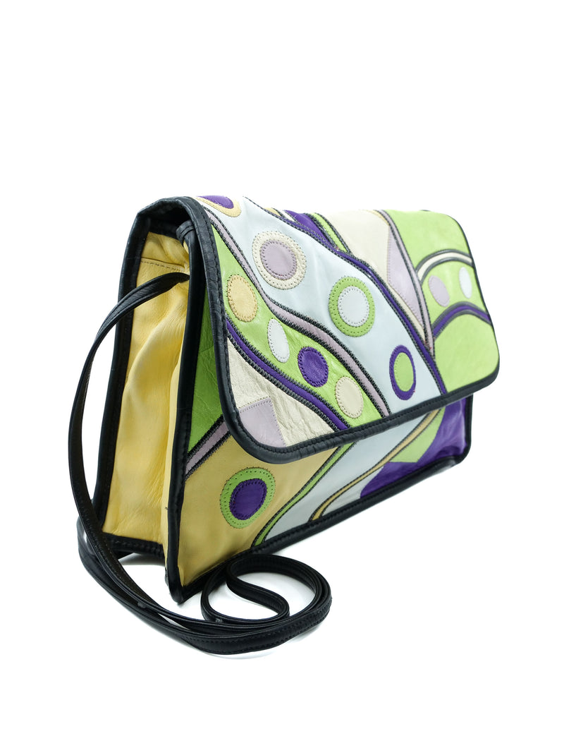 Carlos Falchi Colorful Patchwork Bag Accessory arcadeshops.com