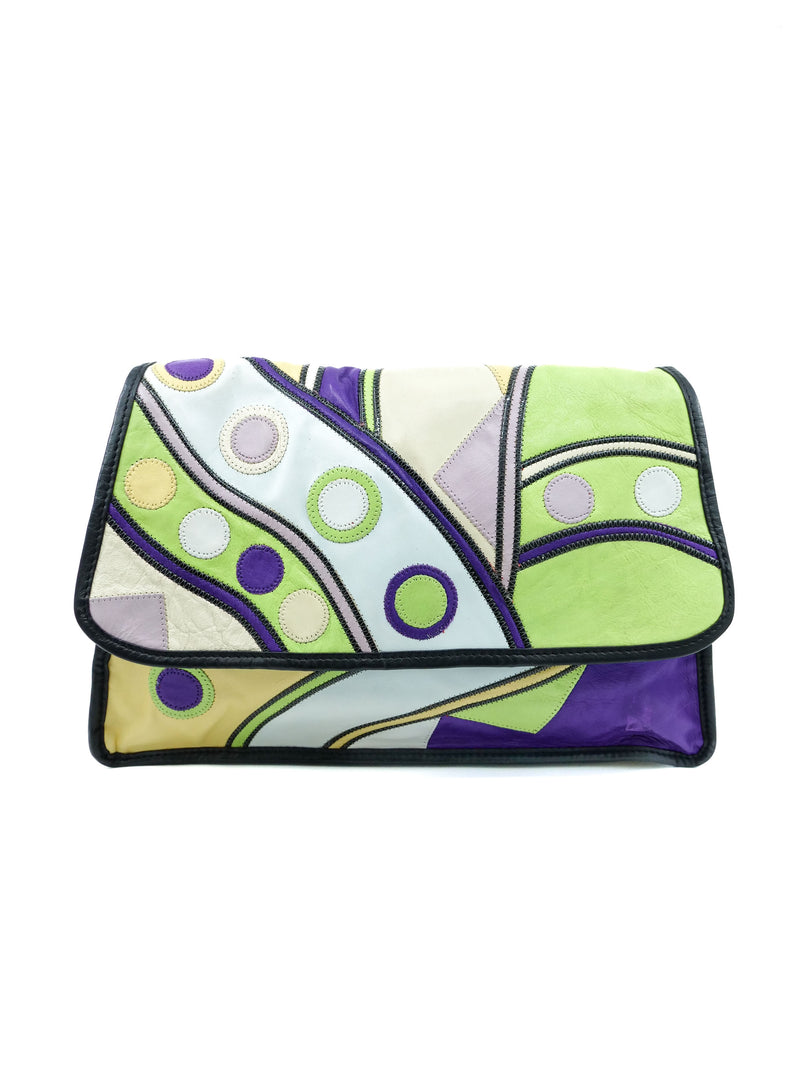 Carlos Falchi Colorful Patchwork Bag Accessory arcadeshops.com