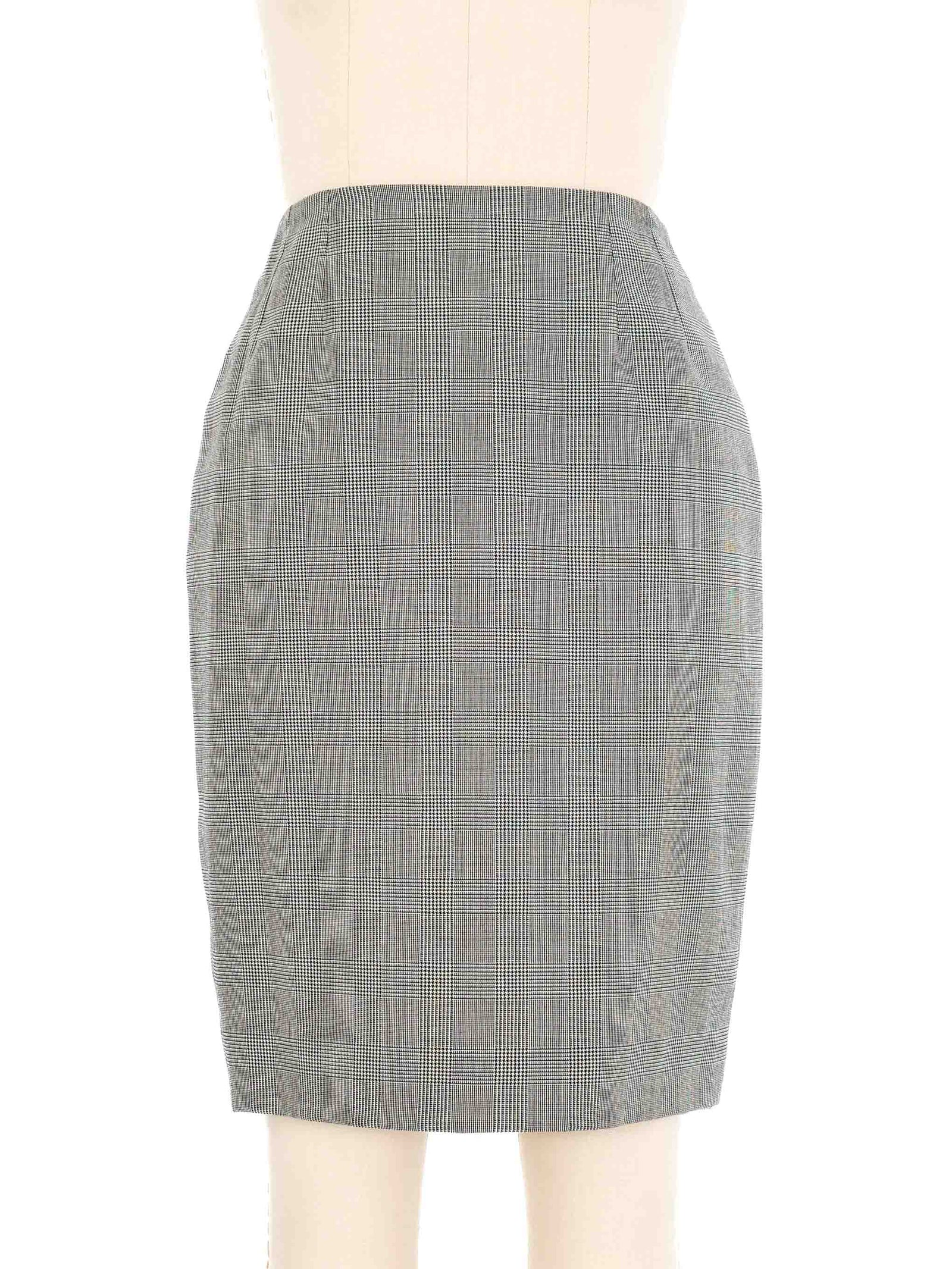 Christian Dior Glen Plaid Skirt Suit